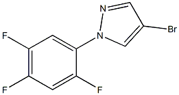4-bromo-1-(2,4,5-trifluorophenyl)-1H-pyrazole 구조식 이미지