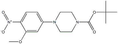 1-Boc-4-(3-methoxy-4-nitrophenyl)piperazine Structure