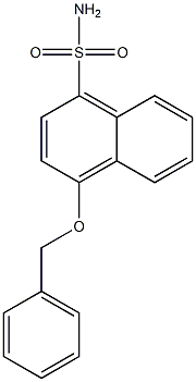 4-(benzyloxy)naphthalene-1-sulfonamide Structure