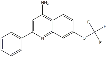 4-Amino-2-phenyl-7-trifluoromethoxyquinoline Structure