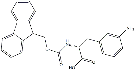 Fmoc-3-Amino-D-Phenylalanine 구조식 이미지