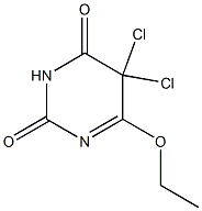 6-ethoxy-5,5-dichloro-dihydro-pyrimidine-2,4-dione 구조식 이미지