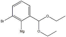 2-(Benzaldehyde diethylacetal)magnesium bromide solution 1 in THF Structure