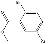 methyl 2-bromo-5-chloro-4-methylbenzoate 구조식 이미지