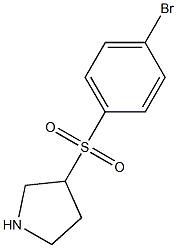 3-(4-Bromo-benzenesulfonyl)-pyrrolidine 구조식 이미지