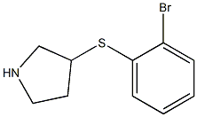 3-(2-Bromo-phenylsulfanyl)-pyrrolidine 구조식 이미지