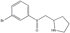 2-(3-Bromo-benzenesulfinylmethyl)-pyrrolidine 구조식 이미지