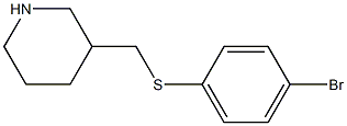 3-(4-Bromo-phenylsulfanylmethyl)-piperidine Structure