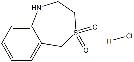 1,2,3,5-tetrahydrobenzo[e][1,4]thiazepine 4,4-dioxide hydrochloride Structure