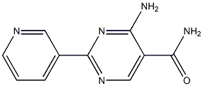 4-Amino-2-pyridin-3-yl-pyrimidine-5-carboxylic acid amide 구조식 이미지