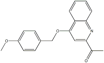 1-(4-(4-methoxybenzyloxy)quinolin-2-yl)ethanone Structure