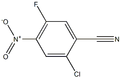 2-chloro-5-fluoro-4-nitrobenzonitrile 구조식 이미지