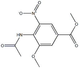 methyl 4-acetamido-3-methoxy-5-nitrobenzoate 구조식 이미지