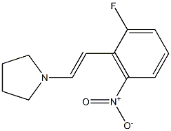 1-(2-fluoro-6-nitrostyryl)pyrrolidine Structure