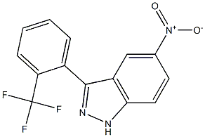 3-(2-(trifluoromethyl)phenyl)-5-nitro-1H-indazole Structure