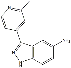 3-(2-methylpyridin-4-yl)-1H-indazol-5-amine 구조식 이미지