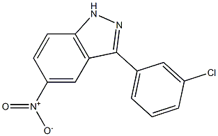 3-(3-chlorophenyl)-5-nitro-1H-indazole Structure