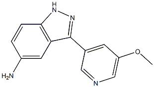 3-(5-methoxypyridin-3-yl)-1H-indazol-5-amine Structure