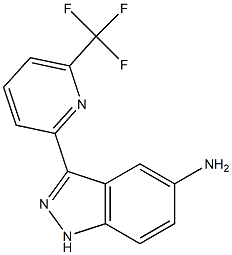 3-(6-(trifluoromethyl)pyridin-2-yl)-1H-indazol-5-amine Structure