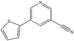 5-(thiophen-2-yl)pyridine-3-carbonitrile 구조식 이미지