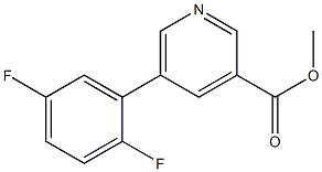 methyl 5-(2,5-difluorophenyl)pyridine-3-carboxylate 구조식 이미지
