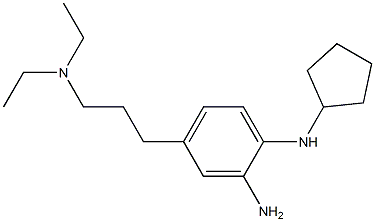 N1-cyclopentyl-4-(3-(diethylamino)propyl)benzene-1,2-diamine 구조식 이미지