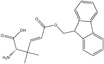 (S)-Fmoc-2-amino-3,3-dimethyl-pent-4-enoic acid Structure
