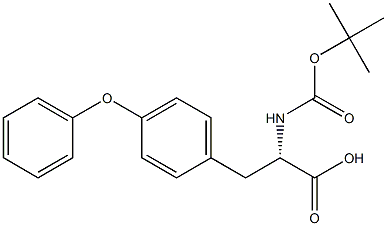 Boc-4-(phenoxy)-L-phenylalanine 구조식 이미지