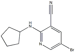 5-bromo-2-(cyclopentylamino)pyridine-3-carbonitrile 구조식 이미지