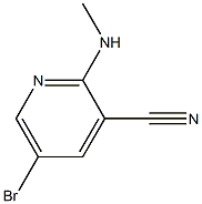 5-bromo-2-(methylamino)pyridine-3-carbonitrile 구조식 이미지