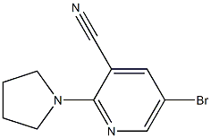 5-bromo-2-(pyrrolidin-1-yl)pyridine-3-carbonitrile 구조식 이미지