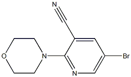 5-bromo-2-morpholinopyridine-3-carbonitrile Structure