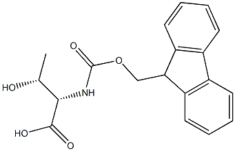 N-fluorenylmethoxycarbonyl-L-threonine Structure