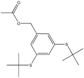 3,5-Bis(tert-butylthio)benzyl Acetate Structure