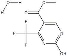 Methyl 2-hydroxy-4-(trifluoroMethyl)pyriMidine-5-carboxylate hydrate, 97% 구조식 이미지