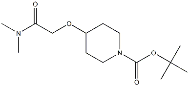 2-(1-Boc-4-piperidinyloxy)-N,N-diMethylacetaMide, 96% Structure