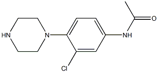 N-(3-chloro-4-(piperazin-1-yl)phenyl)acetaMide 구조식 이미지