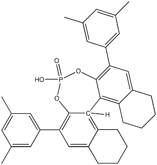 S-3,3'-bis(3,5-diMethylphenyl)-5,5',6,6',7,7',8,8'-octahydro-1,1'-binaphthyl-2,2'-diyl hydrogenphosphate Structure