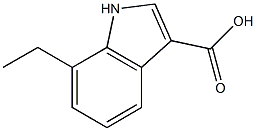 7-ethylindole-3-carboxylic acid 구조식 이미지