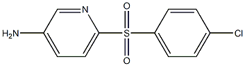 6-[(4-Chlorophenyl)sulfonyl]-3-pyridinylamine Structure