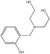 2-Hydroxybenzyldiethanolamine 구조식 이미지