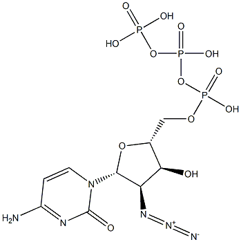 2'-Azido-2'-deoxycytidine-5'-triphosphate 구조식 이미지