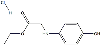 D-p-hydroxyphenylglycine ethyl ester hydrochloride 구조식 이미지