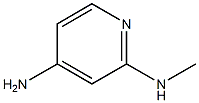 2-methylamino-4-aminopyridine Structure