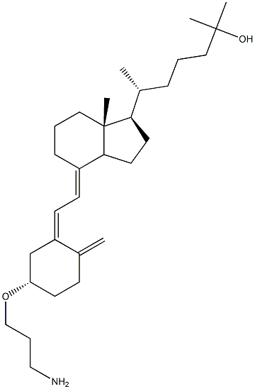 25-Hydroxy Vitamin D3 3,3'-Aminopropyl Ether Structure