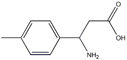 (RS)-3-amino-3-(4-methylphenyl)propionic acid Structure