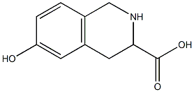 1,2,3,4-tetrahydro-6-hydroxy-3-isoquinolinecarboxylic acid Structure