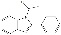 1-acetyl-2-phenylindole 구조식 이미지