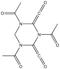 1,3,5-triacetyl-2,4-dicarbonylhexahydro-1,3,5-triazine 구조식 이미지