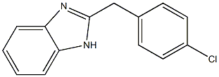 2-p-chlorobenzylbenzimidazole 구조식 이미지